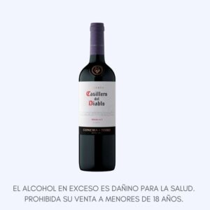 Vino Tinto Casillero Del Diablo Merlot X 750 Ml