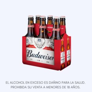 Budweiser Sixpack Botella X 343 Ml