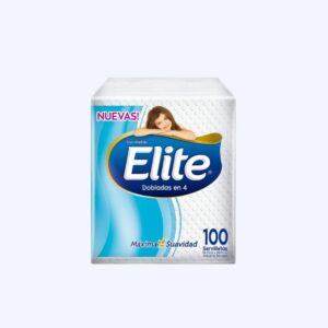 Elite Servilleta Doblada En Cuatro X 100 Un